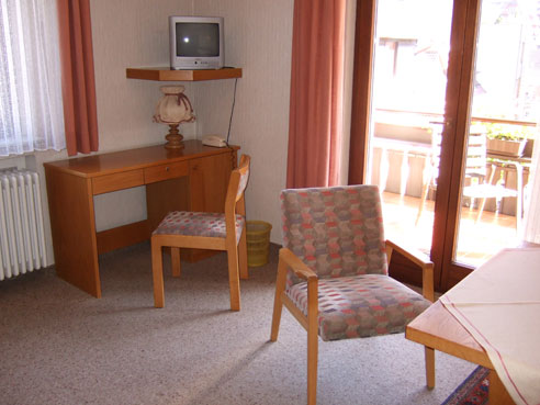 Ein Zimmer im Gästehaus Wiesengrund