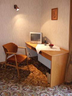 Ein Zimmer im Gästehaus Wiesengrund